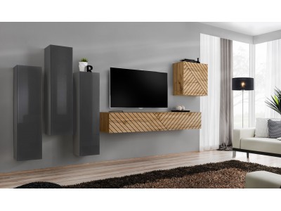 Модулна секция Switch 3 (графит/дъб вотан)